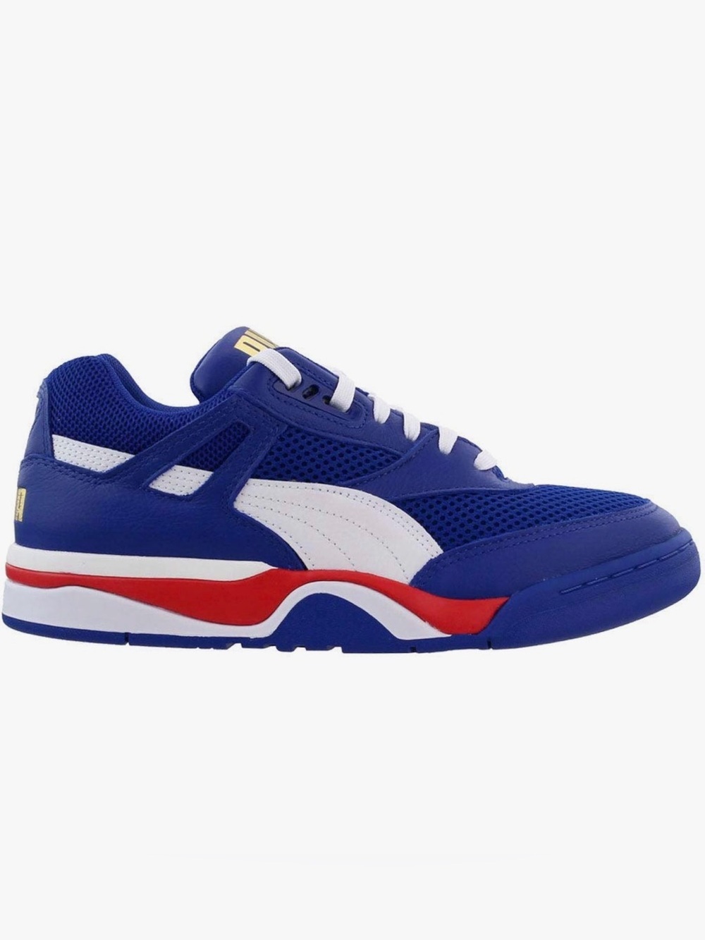 Puma Men’s Royal Blue Athletic Sneakers with White & Red Accents